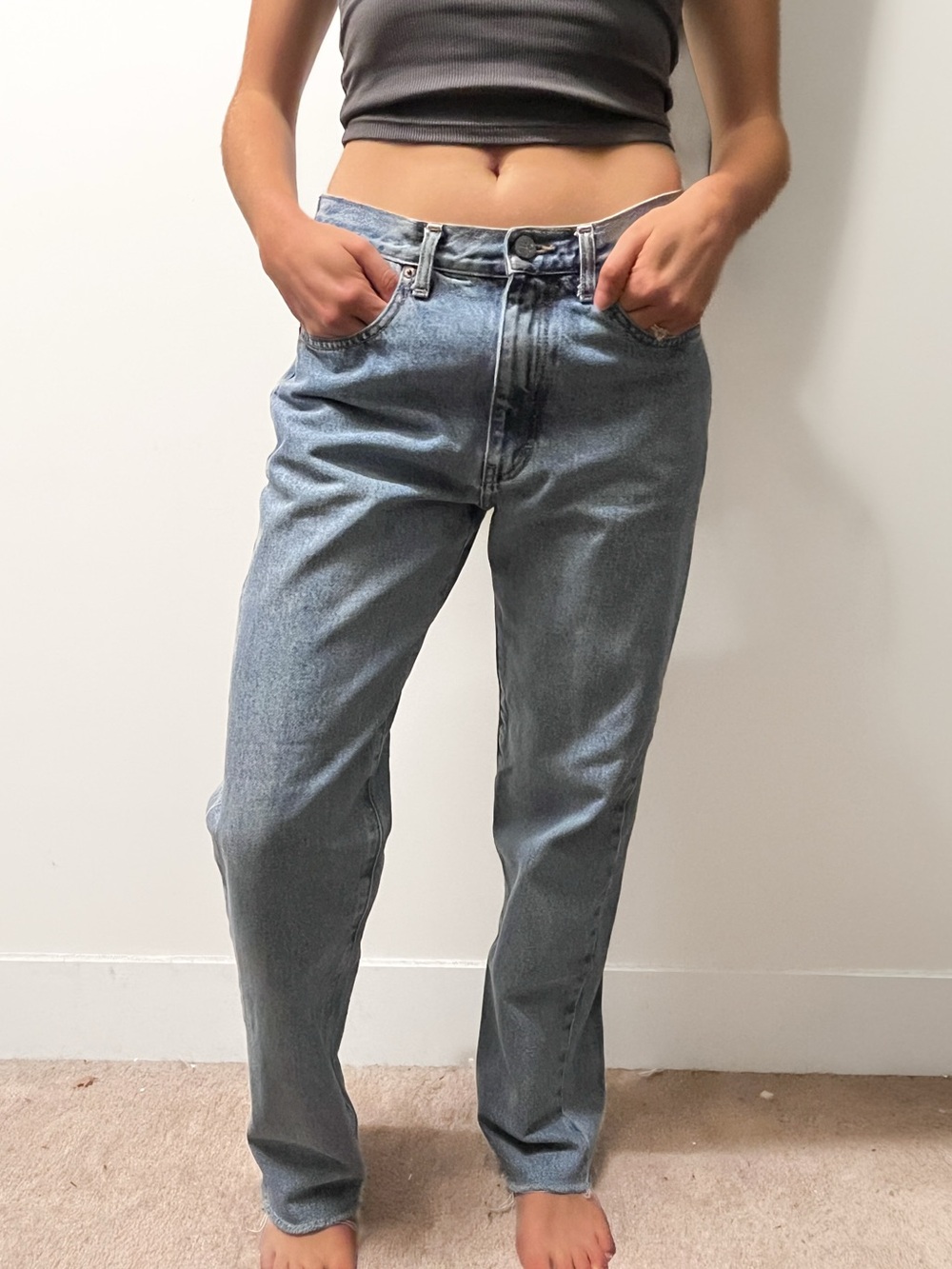 Vintage Calvin Klein Light Wash Baggy Straight Jeans